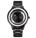 Skmei 9267 Luxury Quartz Watch for Men Waterproof Wristwatch Trendy Camera Lens Design Glass Dial Window